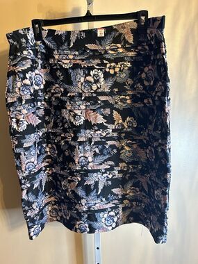 Women’s Millers Cotton Pull On Floral Knee Length Pencil Skirt Size 22 Stretch